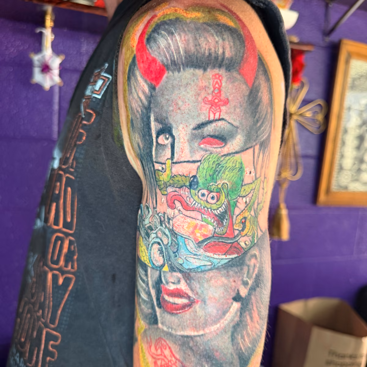 Tattoo work sample by Martini